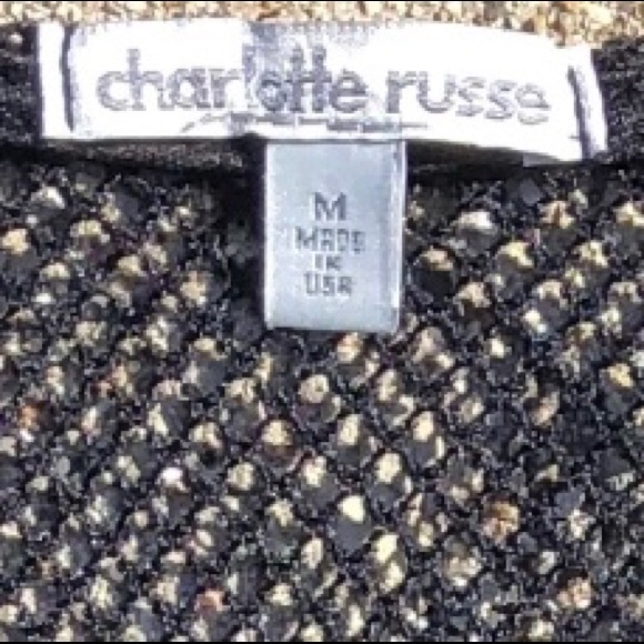 Charlotte Russe Medium black mesh panel bodycon - Picture 6 of 6